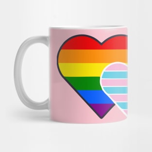 Transsexual Double Heart Mug